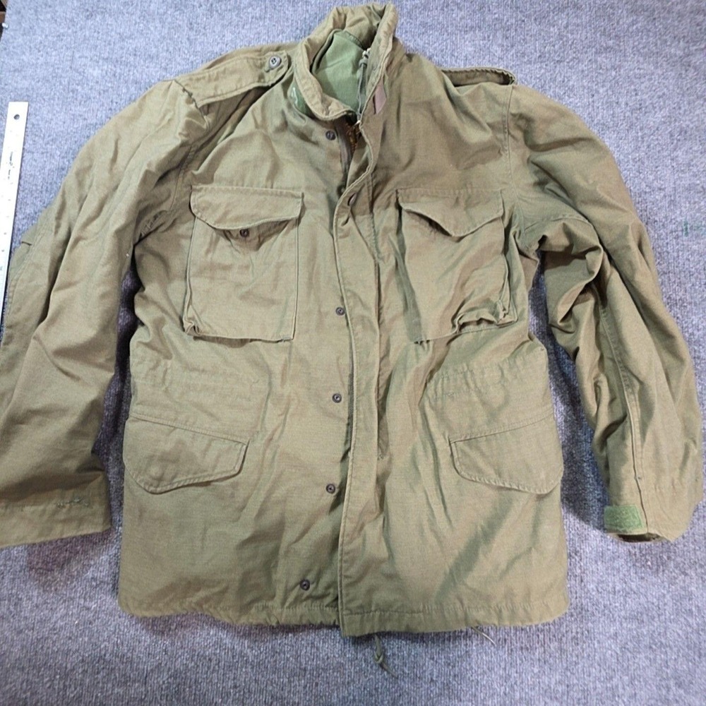 Vintage Golden Mfg Co Coat Mens Medium Green M-65 OG-107 Cold Weather Field